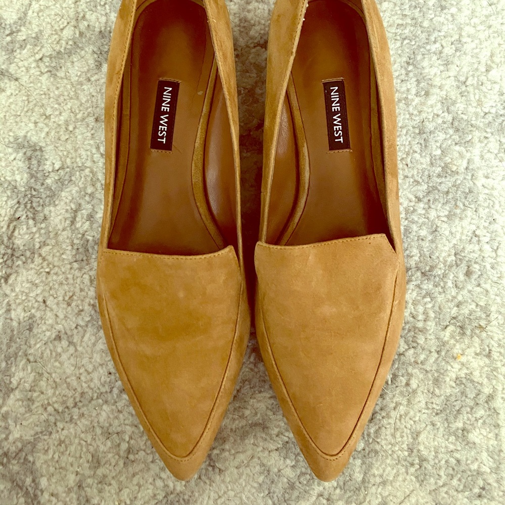 Nine West Taupe Loafers
